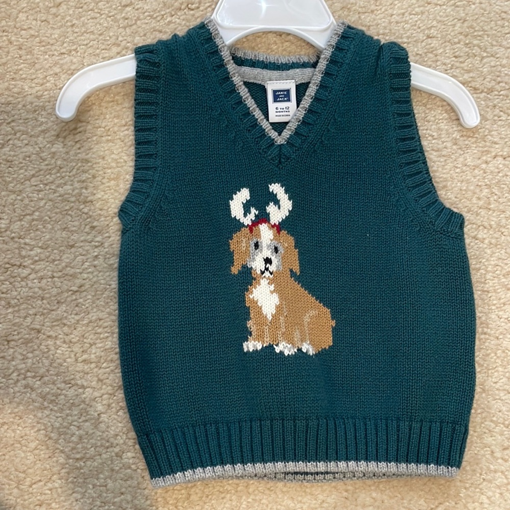 Janie and Jack Christmas vest